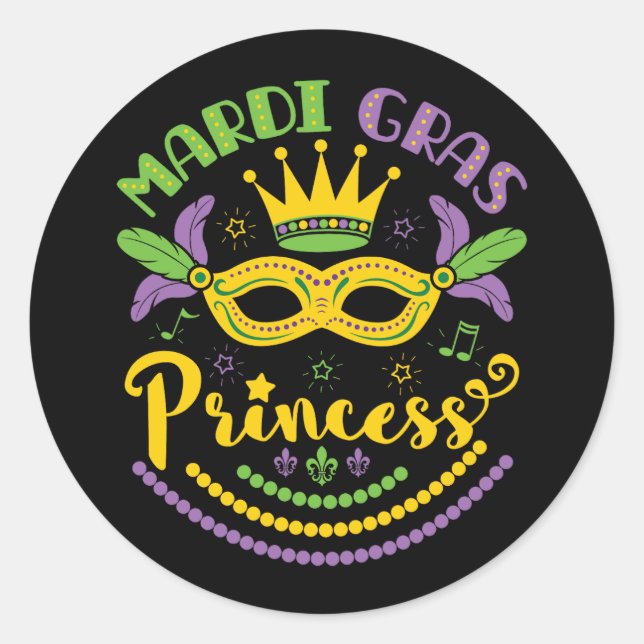 Adesivo Mardi Gras Princess (Frente)