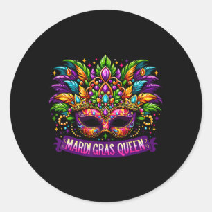 Adesivo Mardi Gras Queen Costume Girls Mulheres Mardi