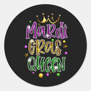 Adesivo Mardi Gras Queen Parade Figurume Mulheres Presente