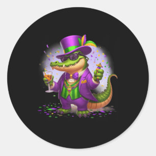 Adesivo Mardi Gras Skull Top Hat New Orleans WitDoctor