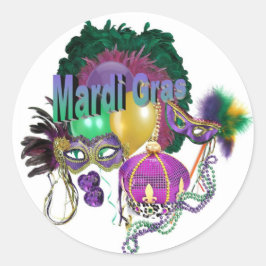 Adesivo Mardi Gras Sticker
