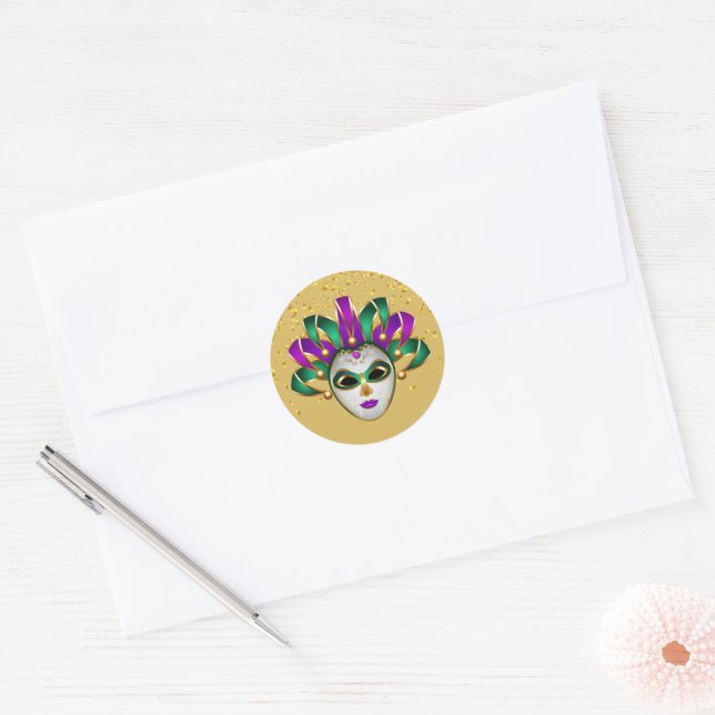 Adesivo Mardi Gras Sticker (Envelope)