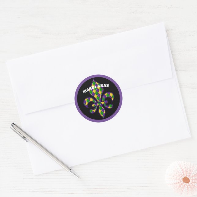 Adesivo Mardi Gras Sticker (Envelope)