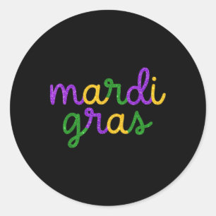 Adesivo Mardi Gras T Mostra Festa Mardi Gras Engraçado Par