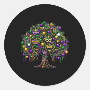Adesivo Mardi Gras Tree Miçanga New Orleans 2025 Festival