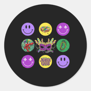 Adesivo Mardi Gras Vibes Fat Terça-feira Nova Orlean