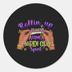 Adesivo Mardi Gras Weed Enrola Vibes do Festa Engraçado