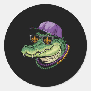 Adesivo Mardigator Alligator Bruh Mardi Gras Costume Teens