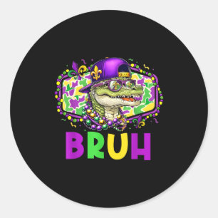Adesivo Mardigator jacaré bruh fantasia mardi gras adolesc