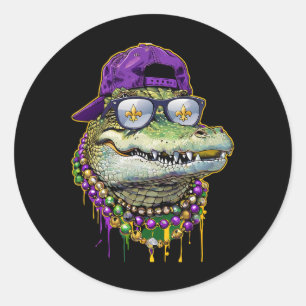Adesivo Mardigator Mardi Gras Alligator Costume Men