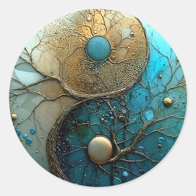 Adesivo Mares da Balança | Design Yin Yang (Frente)