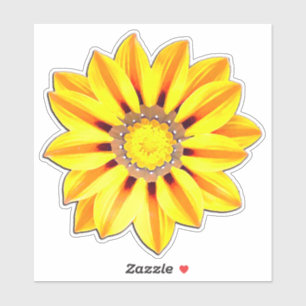 Adesivo Margarida Africana/Gazania Laranja e Amarelo