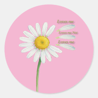 Adesivo Margarida Loves Me, Loves Me Not – Aquarela Românt