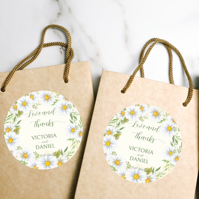 Adesivo Margarida selvagem flores da primavera obrigado de (Criador carregado)