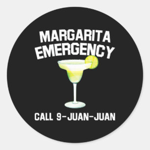 Adesivo Margarita Emergência Mexicana Fiesta Funny Cinco D
