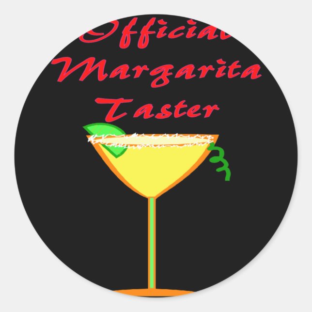 Adesivo Margarita Taster T-Shirts e presentes (Frente)