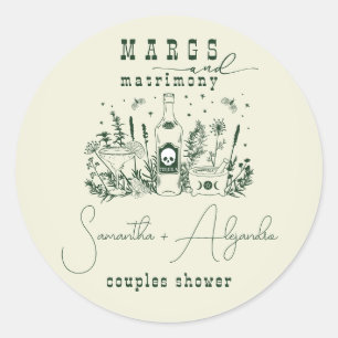 Adesivo Margs Matrimony Skull Casal Mexicano Fiesta Chá