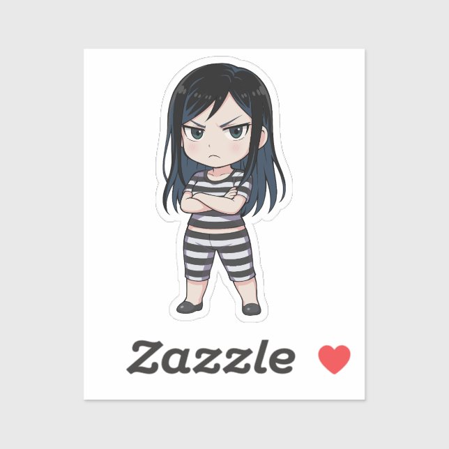 Adesivo Mari Kurihara Chibi Dom Look (Folha)