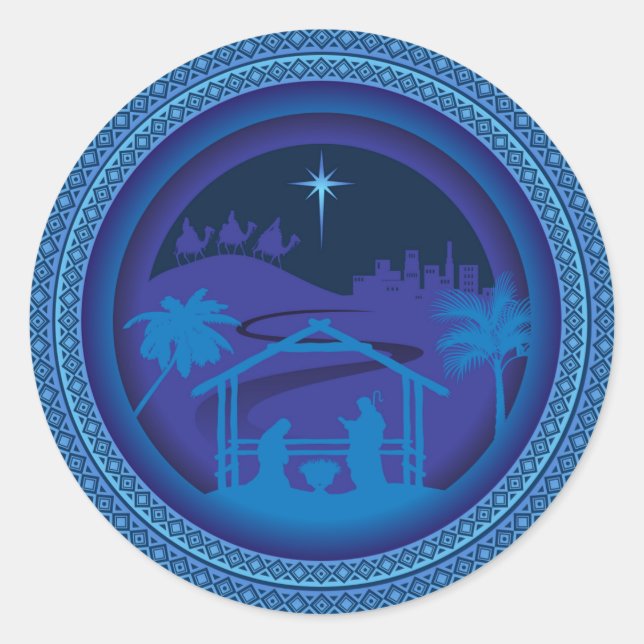 Adesivo maria joseph jesus (Frente)