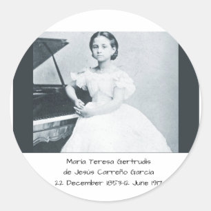 Adesivo María Teresa Gertrudis de Jesús Carreño García