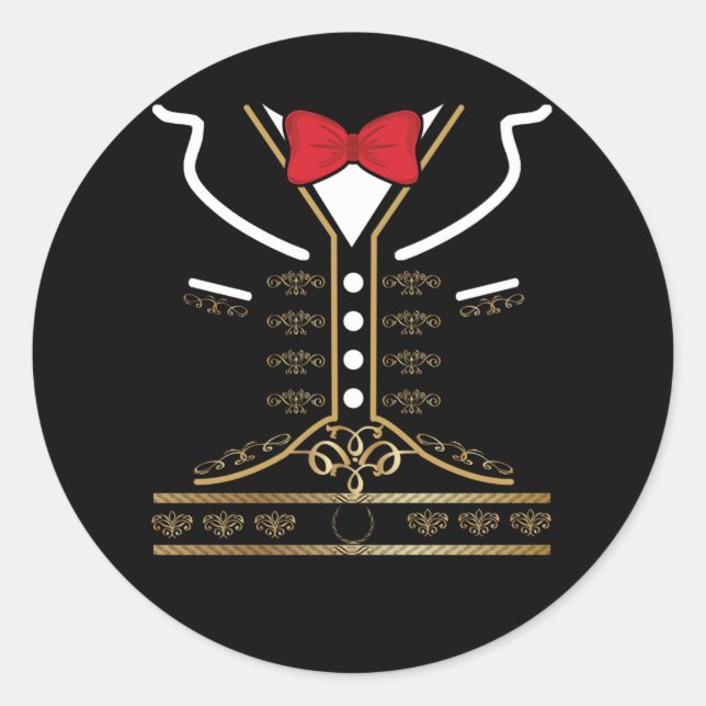 Adesivo Mariachi Charro Costume Mexicano Para Cinco De May (Frente)