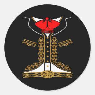 Adesivo Mariachi Charro Costume Mexicano Para Cinco De May