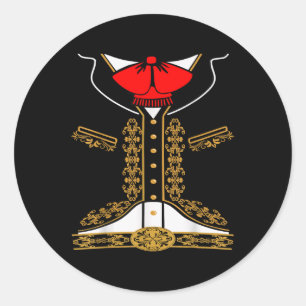 Adesivo Mariachi Charro Costume Mexicano Para Cinco De May