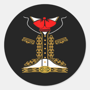 Adesivo Mariachi Charro Costume Mexicano Para Cinco De May