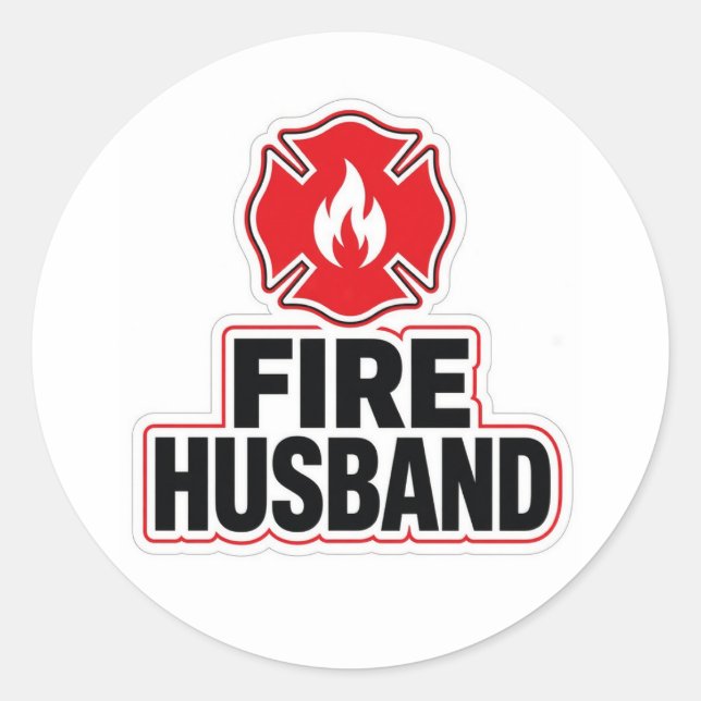 Adesivo Marido Bombeiro (Frente)