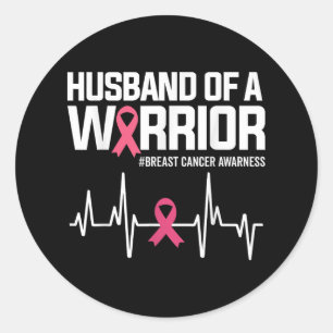Adesivo Marido De Um Guerreiro Cancer De Fita Rosa Awa