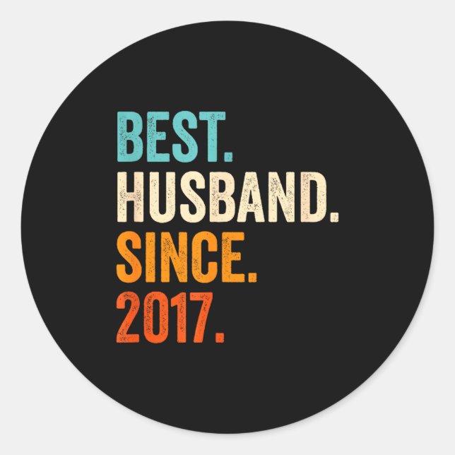Adesivo Marido Desde 2017 8º Casamento (Frente)