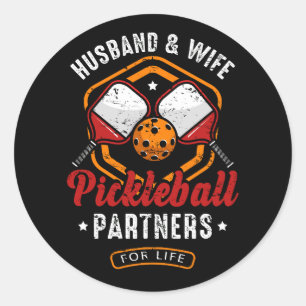Adesivo Marido E Parceiros De Pickleball De Casal De Espos