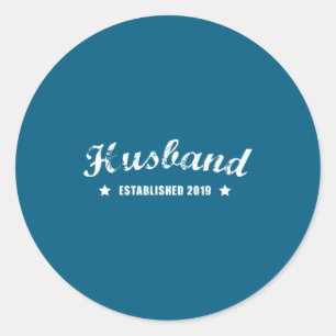Adesivo Marido Est 2019 Casamento Vintage