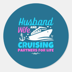 Adesivo Marido Mulher Parceiros de Cruzeiro Vida