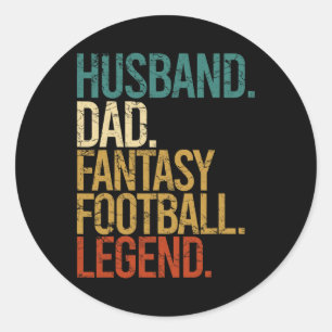 Adesivo Marido Pai Lenda do Futebol Fantasia Engraçado Hom