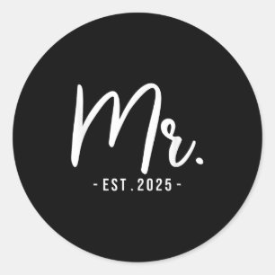 Adesivo Marido Sr. Est 2025 Casado Partido Bridal B
