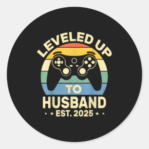 Adesivo Marido Subiu de Nível 2025 Engraçado