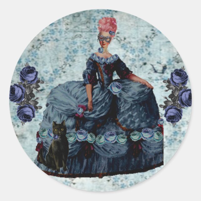 Adesivo Marie Anotinette e o Vinheta Encantado da Noite (Frente)