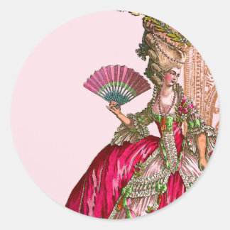 Adesivo Marie Antoinette em rosa-quente