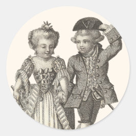 Adesivo Marie Antoinette Louis XVI Figurinos Vintage