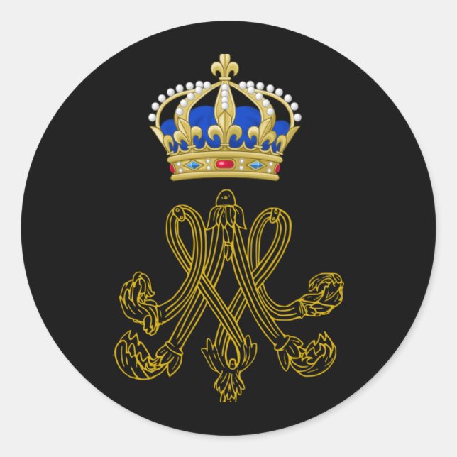 Adesivo Marie Antoinette Monograma (Frente)