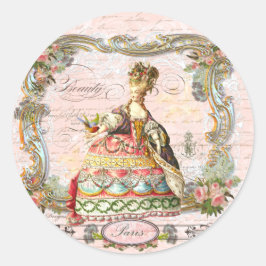 Adesivo Marie Antoinette Paris Pink Roses