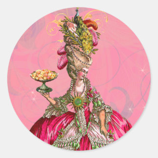 Adesivo Marie Antoinette & Peacock — Stickers