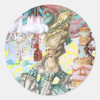 Adesivo Marie Antoinette Round Label por Michelle Falero