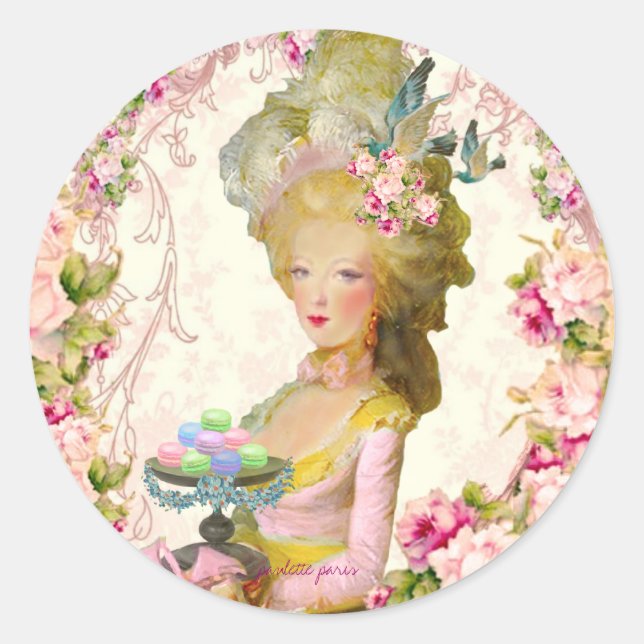 Adesivo Marie Antoinette Springtime Pastille Macaron Seals (Frente)