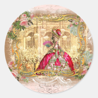 Adesivo Marie Antoinette Versailles Partido Rosa