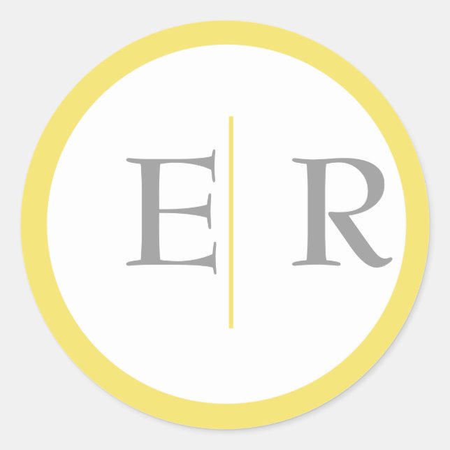 Adesivo Marigold Monogramas Stickers (Frente)