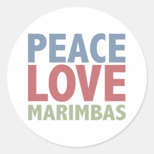 Adesivo Marimbas do amor da paz