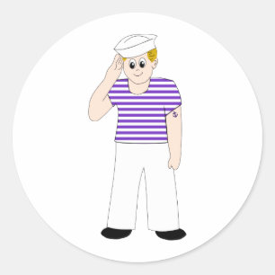 Adesivo Marinheiro bonito dos desenhos animados
