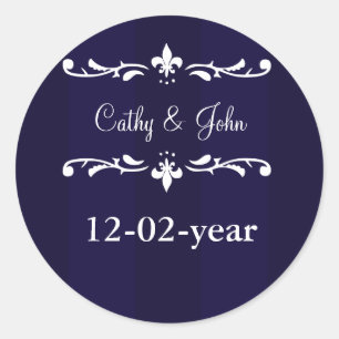 Adesivo marinho azul de pulso de envelope